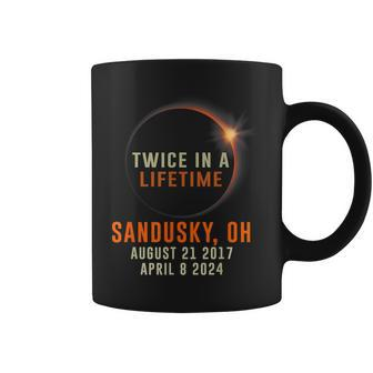 Sandusky Ohio Total Solar Eclipse 2024 Twice In A Lifetime Coffee Mug - Thegiftio