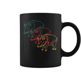 Sanglier Cochon Domestique Rétrointage Tasse - Cadeauxyz