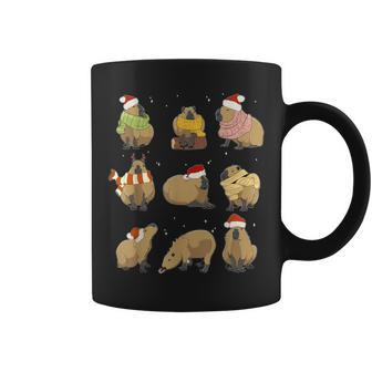 Santa Capybara Crew Christmas Capybaras Lover Xmas Pj Coffee Mug | Mazezy