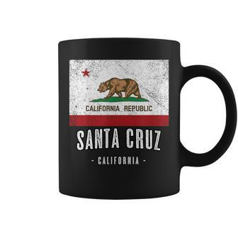 Santa Cruz California Cali City Souvenir Ca Flag Top Coffee Mug - Monsterry