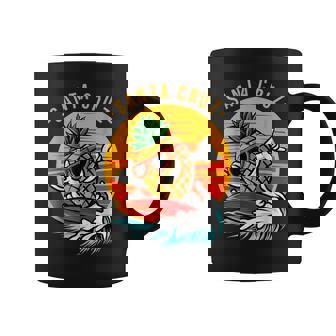Santa Cruz Ciudad California Surf Eleranointage Retro Taza de café - Regaloses