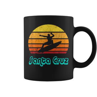 Santa Cruz Souvenir Retro Surf Vintage California Coffee Mug - Monsterry CA