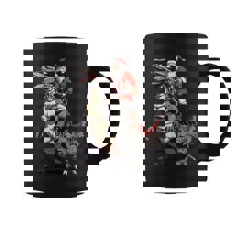 Santa Riding The Japanese Monster Kaiju For Christmas Coffee Mug - Thegiftio