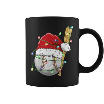 Santa Sports For Boys Christmas Baseball Player Coffee Mug - Monsterry