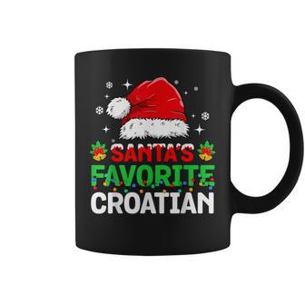 Santa's Favorite Croatian Christmas Family Matching Coffee Mug - Monsterry UK