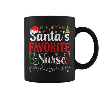 Santa's Favorite Nurse Christmas Nursing Christmas Nurse Coffee Mug - Monsterry UK