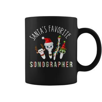 Santas Favorite Sonographer Radiology Christmas Sonography Coffee Mug - Seseable