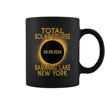 Saranac Lake New York Total Solar Eclipse 2024 Coffee Mug - Monsterry AU