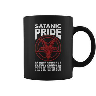 Satanic Pride Baphomet Seal Satan Lucifer Occult Pentagram Coffee Mug - Monsterry CA