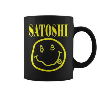 Satoshi Bitcoin Yellow Smile Face Coffee Mug - Seseable