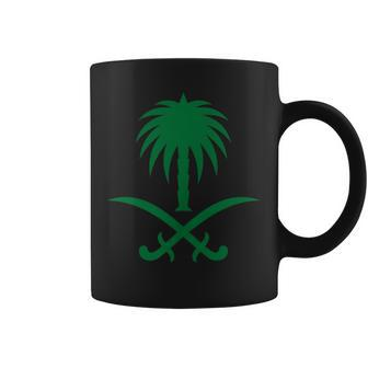 Saudi Arabia Tree Swords National Day Saudi Coat Of Arms Coffee Mug - Monsterry
