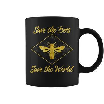 Save The Bees Save The World-Environmental Beekeeper Coffee Mug - Monsterry CA