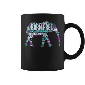 Save The Elephants Animal Rights Equality Coffee Mug - Monsterry