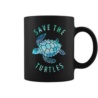 Save The Turtles Sea Turtle Tie Dye Ocean Wildlife Earth Day Coffee Mug - Monsterry AU