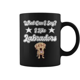 What Can I Say I Like Labradors Yellow Lab Labrador Coffee Mug - Monsterry CA