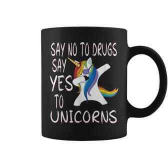 Say No To Drugs Say Yes To Unicorns Red Ribbon Week Coffee Mug - Monsterry AU