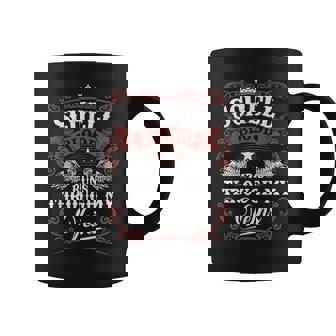 Schell Blood Runs Through My Veins Vintage Family Name Coffee Mug - Seseable