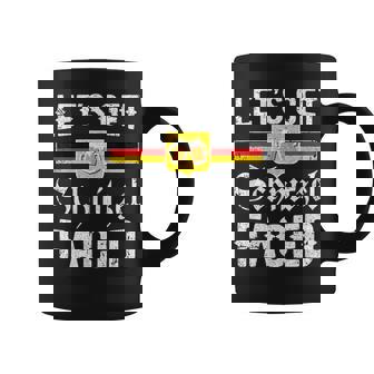 Lets Get Schnitzel Faced Retro Oktoberfest Coffee Mug - Thegiftio UK