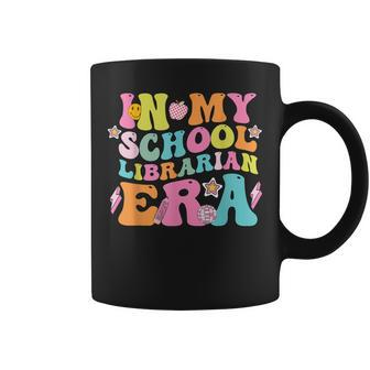 In My School Librarian Era Groovy Back To School Life Coffee Mug - Thegiftio UK