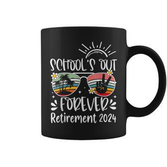 School's Out Forever Retired Teacher Retirement 2024 Coffee Mug - Monsterry UK