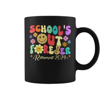 School's Out Forever Retirement 2024 Retired Teacher Summer Coffee Mug - Monsterry UK