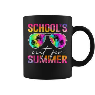 Schools Out For Summer Tie Dye Last Day Of School Teacher Coffee Mug - Seseable