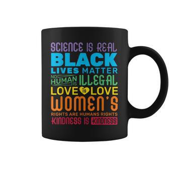 Science Is Real Black Lives Matter Rainbow Lgbt Pride Gay Coffee Mug - Monsterry DE