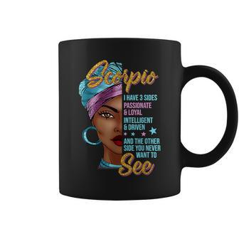 Scorpio Black Woman Afro Horoscope Zodiac Scorpio Coffee Mug | Crazezy DE