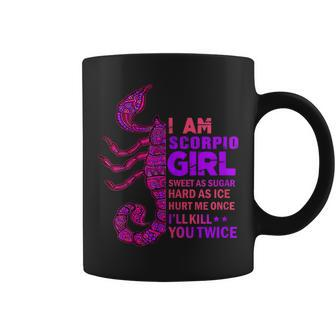 Scorpio Girl Queen October November Scorpion Birthday Zodiac Coffee Mug - Monsterry