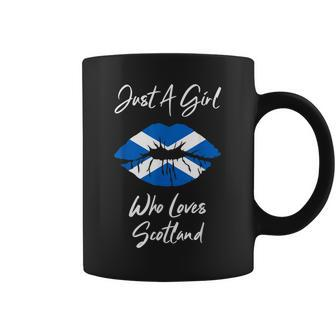 Scottish Flag Girls Ladies Lips Love Scotland Coffee Mug - Thegiftio UK