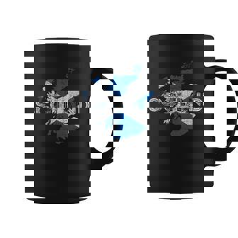 Scottish Map And Flag Souvenir Distressed Scotland Coffee Mug - Thegiftio