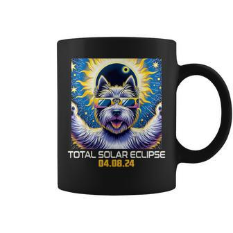 Scottish Terrier Dog Taking Selfie Solar Eclipse Coffee Mug - Seseable