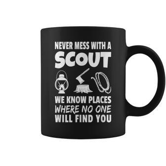Scout Quote Never Mess With A Scout Coffee Mug | Crazezy DE