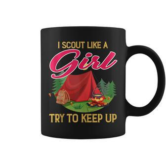 I Scout Like A Girl Try To Keep Up Scout Survival Coffee Mug - Monsterry AU