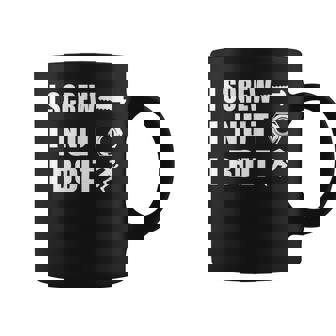 I Screw I Nut I Bolt White Coffee Mug - Monsterry