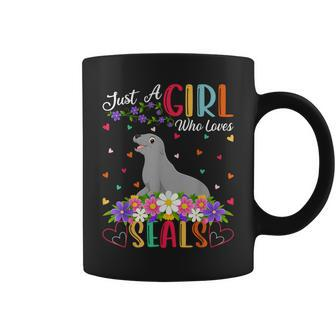 Seal Lover Just A Girl Who Loves Seals Coffee Mug - Thegiftio UK