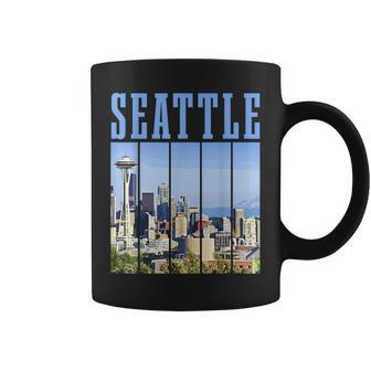Seattle Skyline Washington Vintage Pride Coffee Mug - Monsterry CA