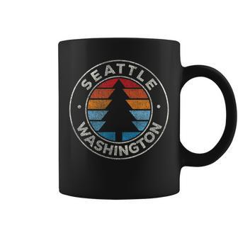 Seattle Washington Wa Vintage Graphic Retro 70S Coffee Mug - Monsterry UK