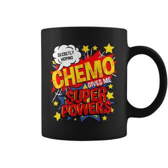 Secretly Hoping Chemo Gives Me Superpowers Breast Cancer Coffee Mug - Monsterry CA