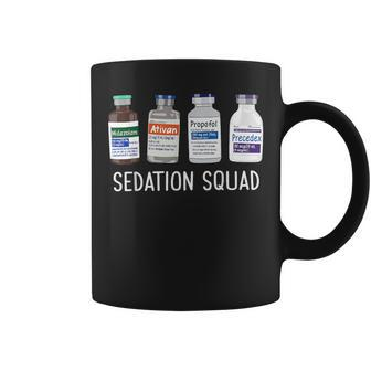 Sedation Squad Pharmacology Crna Icu Nurse Appreciation Coffee Mug - Monsterry