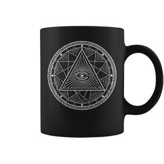 All Seeing Eye Mystic Alchemy Tarot Coffee Mug - Monsterry UK