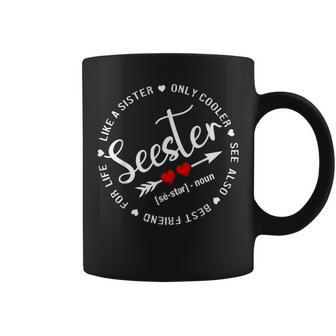 Seester Dictionary Definition Big Sis Again Sister Coffee Mug - Monsterry AU