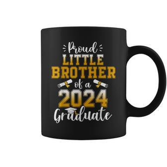 Senior 2024 Proud Little Brother Of A Class Of 2024 Graduate Coffee Mug - Seseable