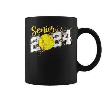 Senior 2024 Softball Leopard Class Of 2024 Softball Coffee Mug - Monsterry