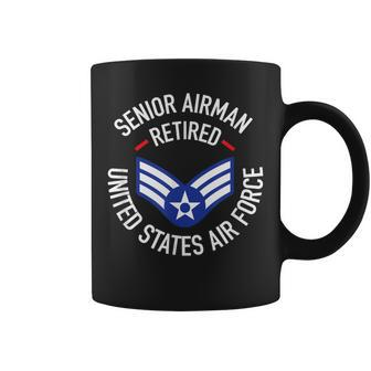 Senior Airman Retired Air Force Military Retirement Coffee Mug - Monsterry DE