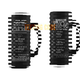 Senior Citizen Texting Code Sarcastic Humor Quotes Coffee Mug - Thegiftio