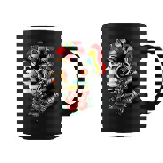Señora Cabeza Americana Tatuaje Tradicionalieja Taza de café - Regaloses