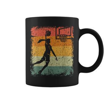Señora Retro Slam Dunk Basketball Taza de café - Regaloses