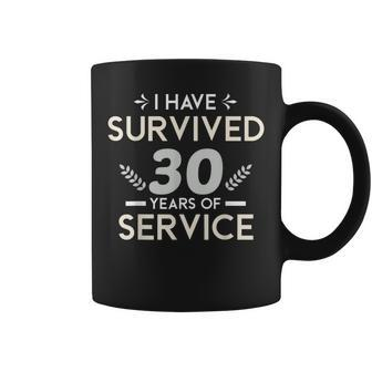 Service Anniversary 30 Years Of Work Anniversary Quote Coffee Mug | Crazezy DE