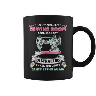Sew Lover- I Can't Clean My Sewing Room For Sewer Coffee Mug - Monsterry